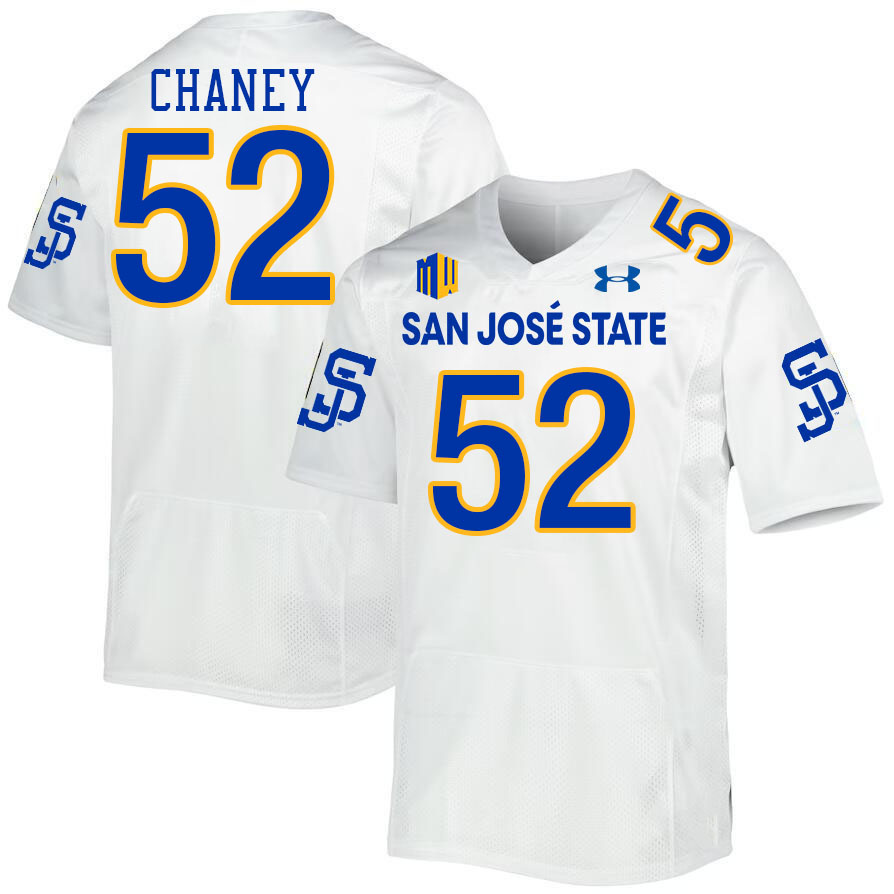 #52 Dave Chaney SJSU Jersey,San Jose State Spartans Football Jersey College Uniforms-White